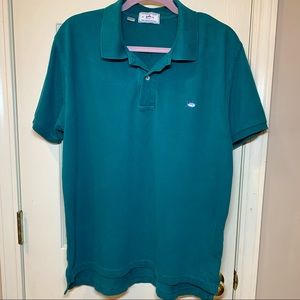 Southern Tide Men’s Skipjack Polo, Teal Green, Medium, VGUC
